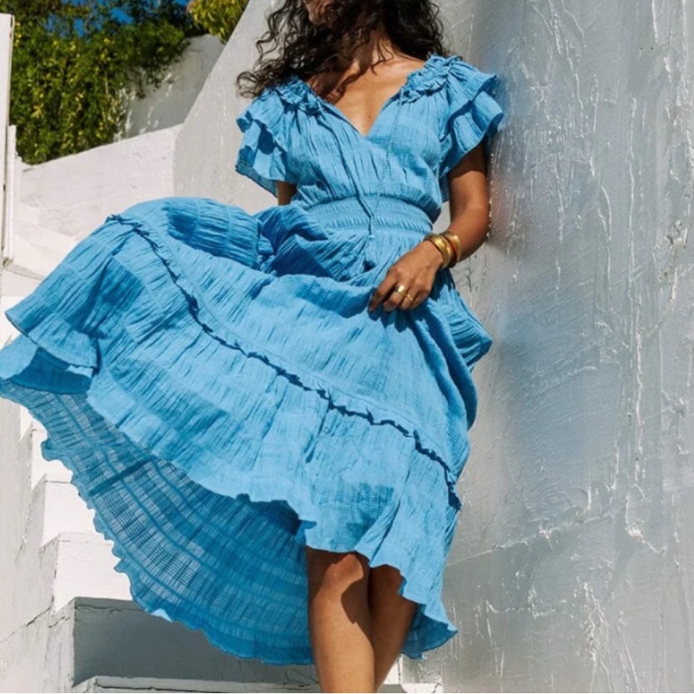 Cleobella Blue Maxi Dress! Excellent condition. Worn twice.